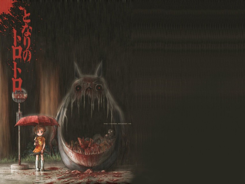 tonari no totoro drawn by j-e-m-g