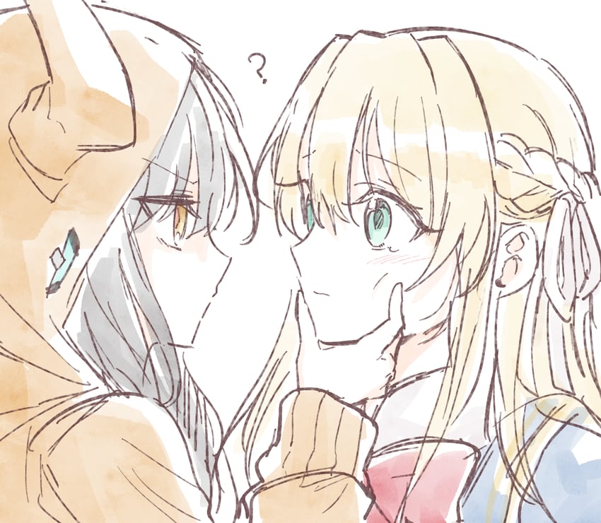 asakura karen and toujou tsukasa (heaven burns red) drawn by opi