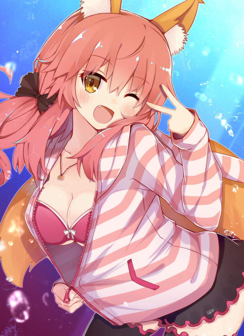 tamamo and tamamo no mae (fate and 1 more) drawn by koga_rejini