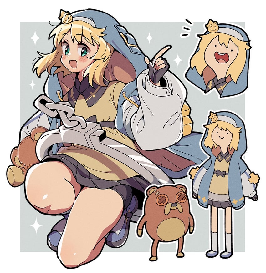 bridget, roger, and jake the dog (guilty gear and 2 more) drawn by itsuka_neru