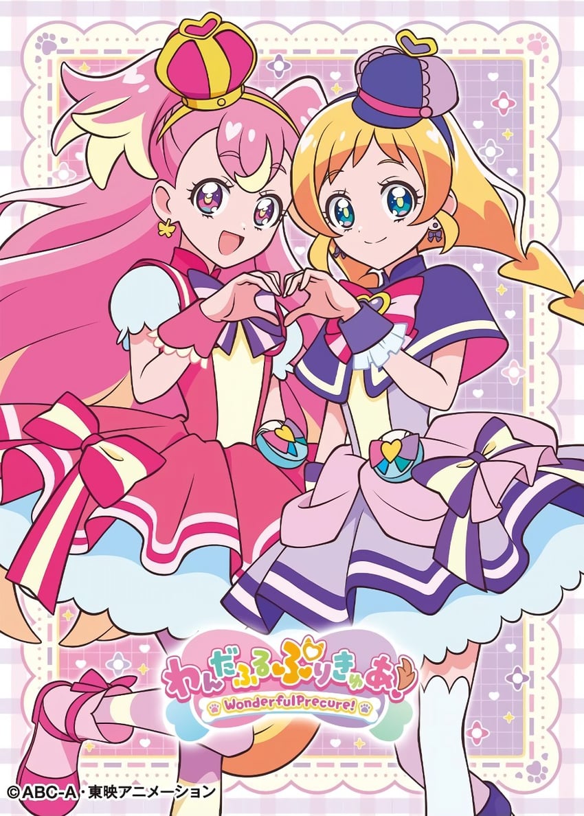 inukai komugi, inukai iroha, cure wonderful, and cure friendy (precure and 1 more)