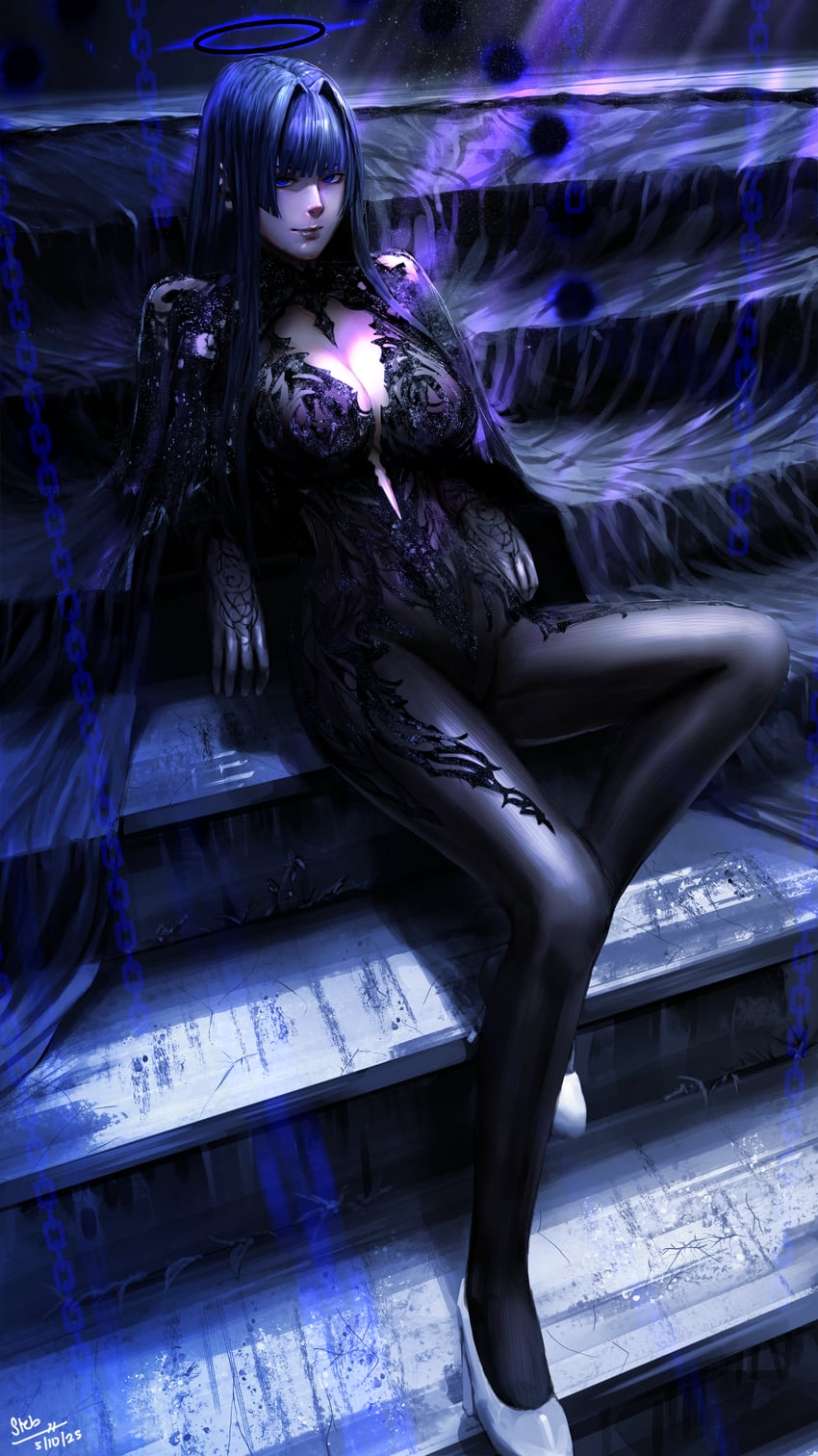 ouro kronii (hololive and 1 more) drawn by steb