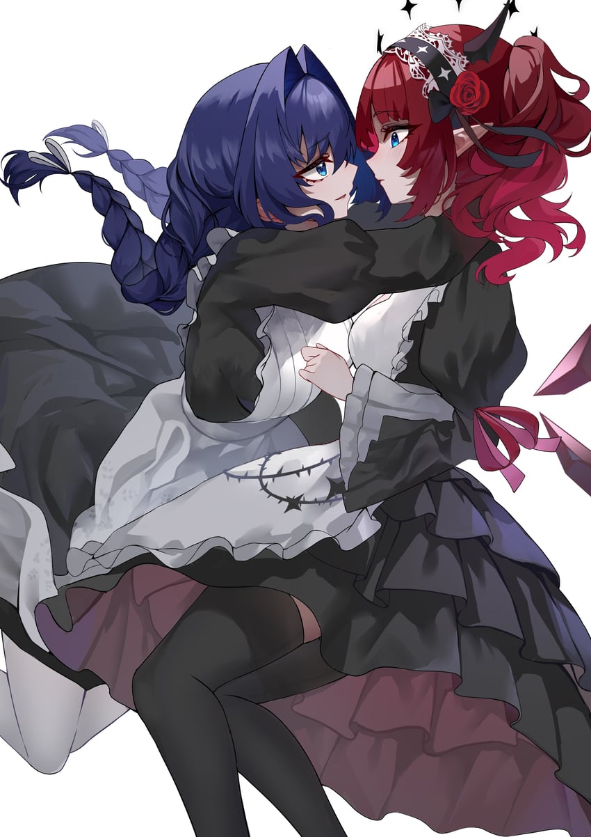 ouro kronii and irys (hololive and 1 more) drawn by trap_(drthumt)