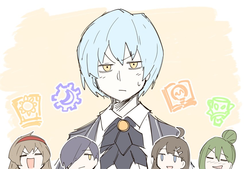 angela, netzach, hod, malkuth, and yesod (project moon and 1 more) drawn by kankan33333