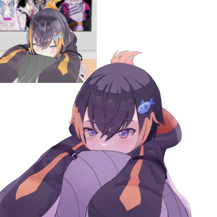 petra gurin (nijisanji and 1 more) drawn by genkibunko
