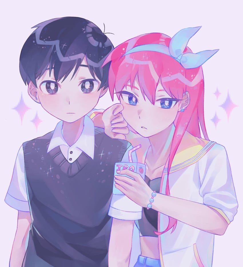 sunny and aubrey (omori) drawn by iro_(mywife_sunny)