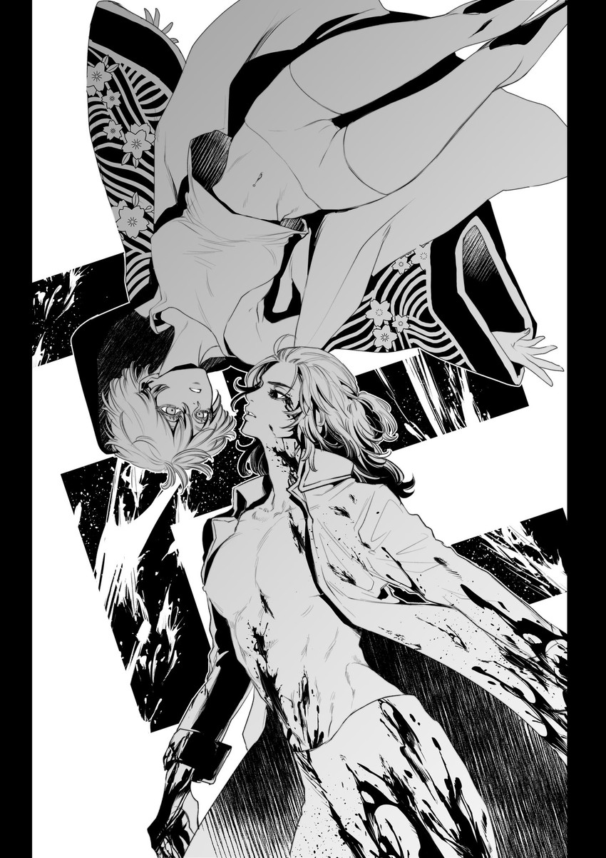 sano manjirou and akashi senju (tokyo revengers) drawn by uuuuuuushin