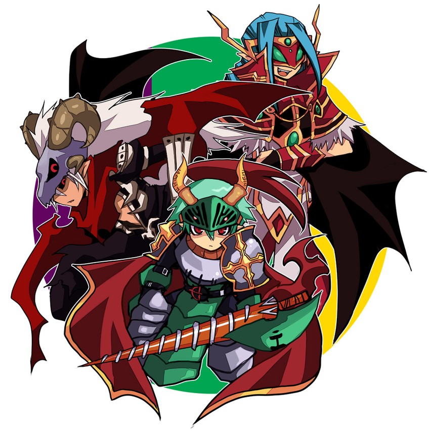 high wizard, assassin cross, and lord knight (ragnarok online) drawn by emon-yu