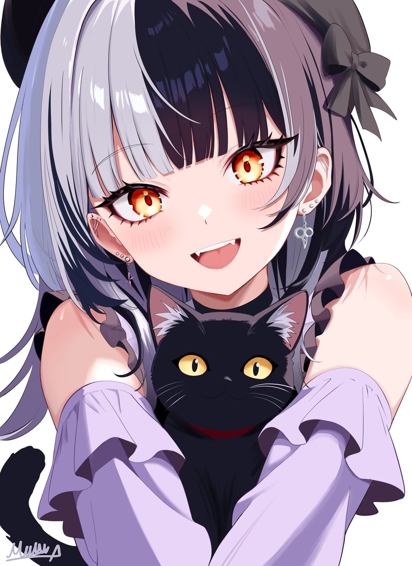 shiori novella (hololive and 1 more) drawn by akamiya_mumu
