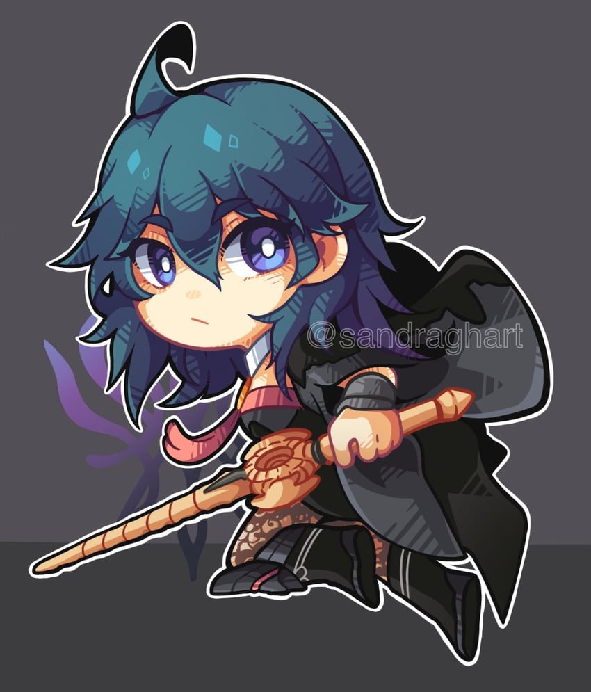 female byleth (fire emblem and 1 more) drawn by sandragh