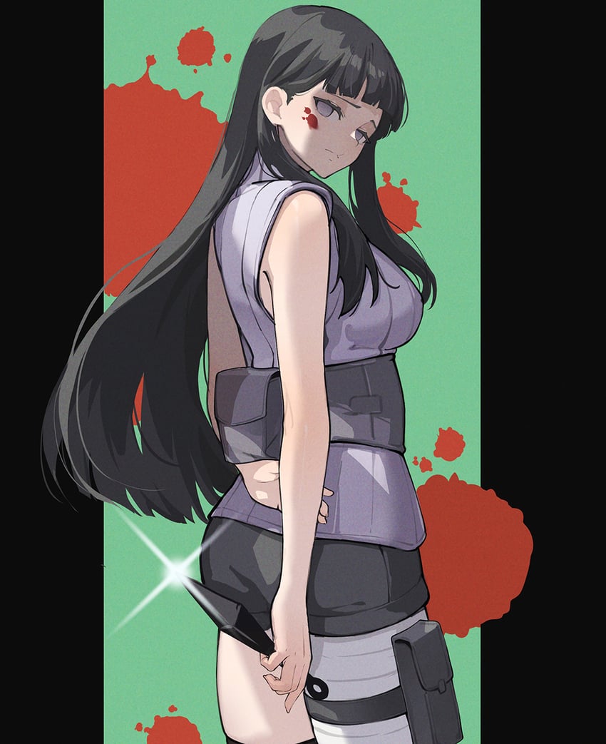 hyuuga hinata (naruto and 1 more) drawn by c-eye