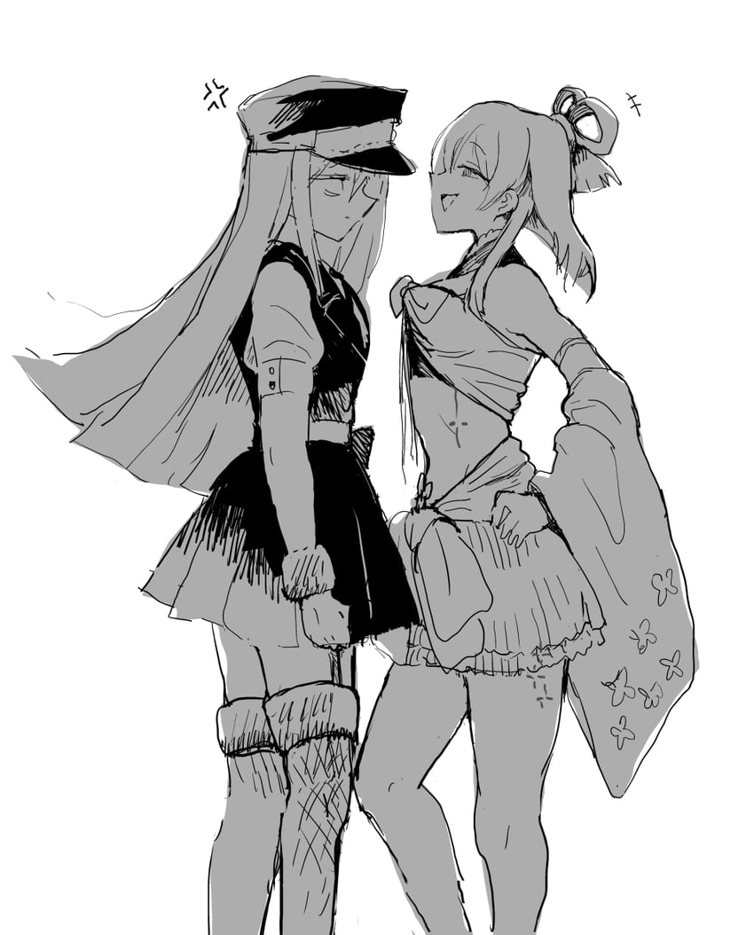 alina gray and aika himena (mahou shoujo madoka magica and 1 more) drawn by kojima_terashi