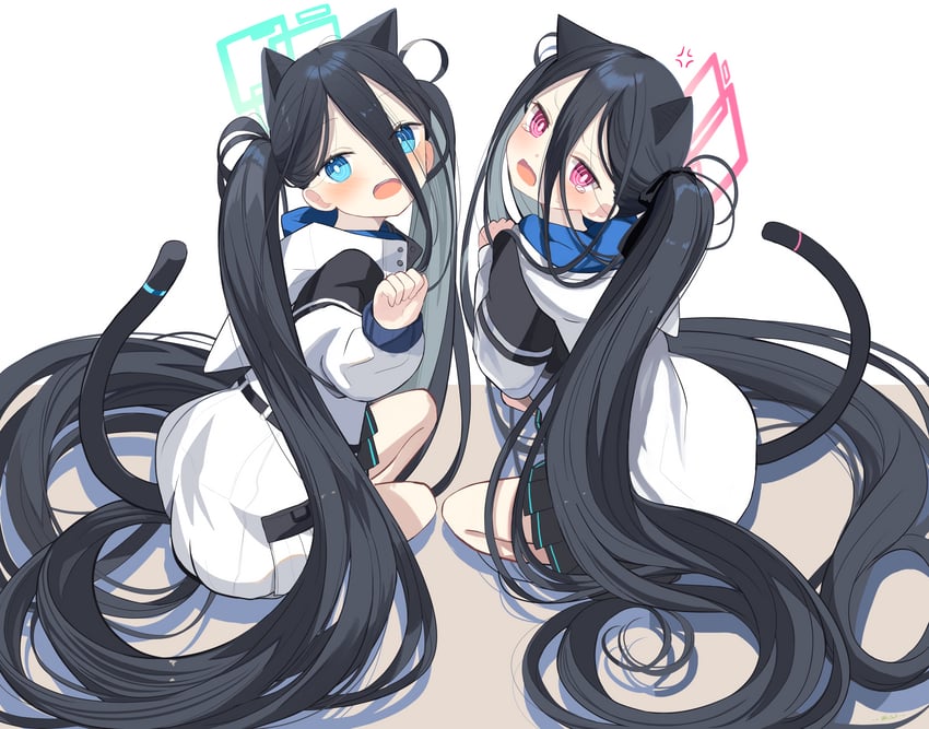 aris and kei (blue archive) drawn by force_(fossan_01)