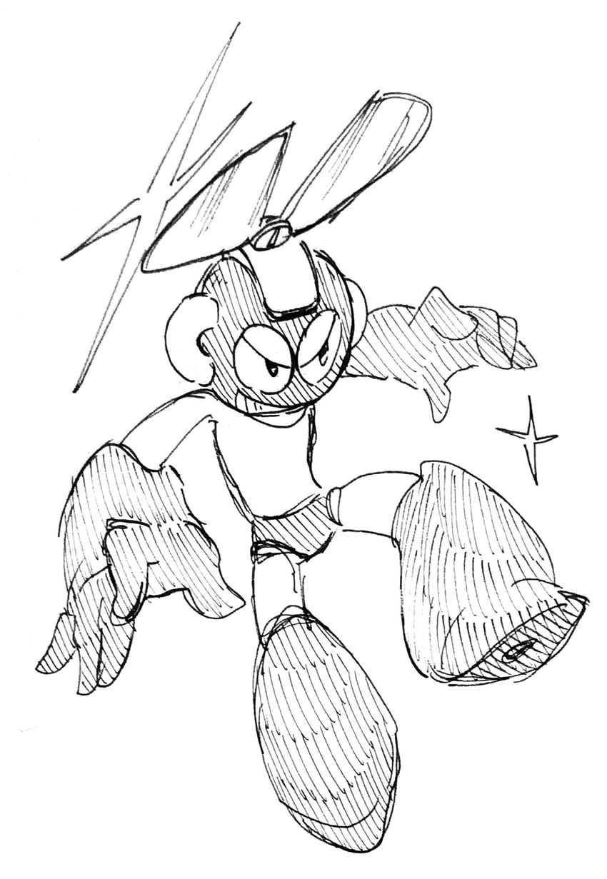 cut man (mega man and 1 more) drawn by takenokonoko