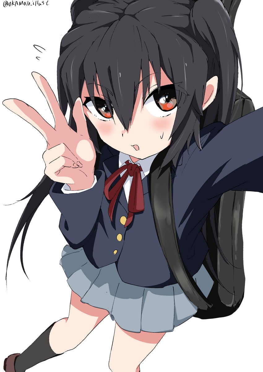 nakano azusa (k-on!) drawn by white_gorilla_(okamoto)