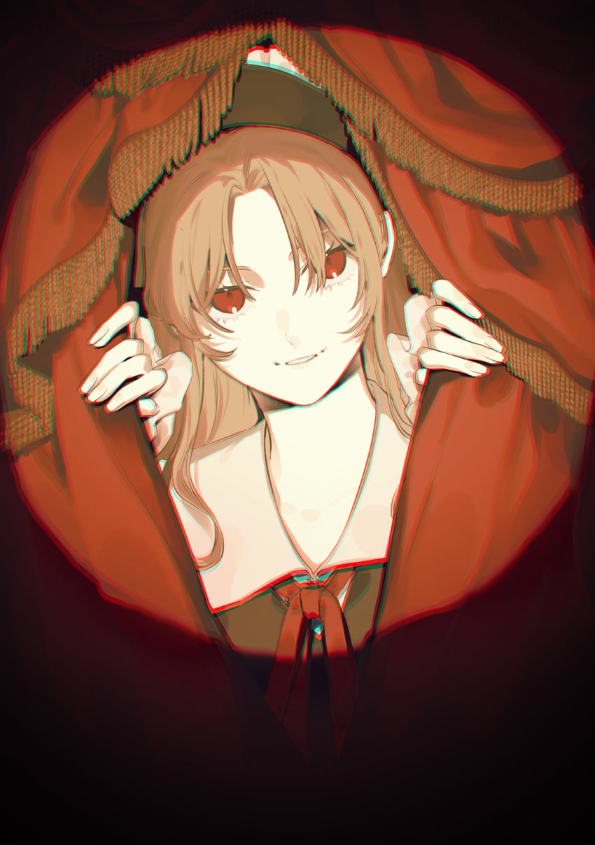 jacket girl (touhou and 1 more) drawn by laspberry.