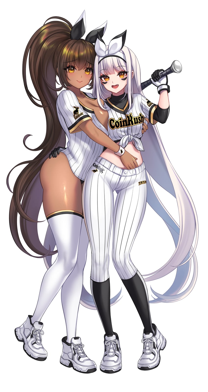 blanc and noir (goddess of victory: nikke) drawn by toriseru_(rare_stone)