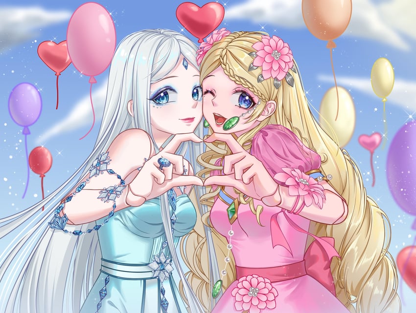 han bingjing and hua ling (ye luoli) drawn by kumu_zaisheng