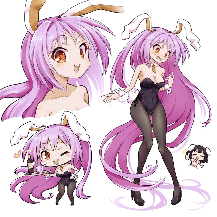 reisen udongein inaba and inaba tewi (touhou) drawn by futa_(nabezoko)