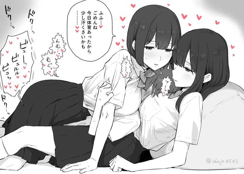 shota-kun, sidelocks onee-san, and mole onee-san (original) drawn by shinjiro