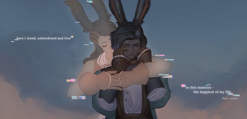 erenville and cahciua (final fantasy and 1 more) drawn by yuki_lu
