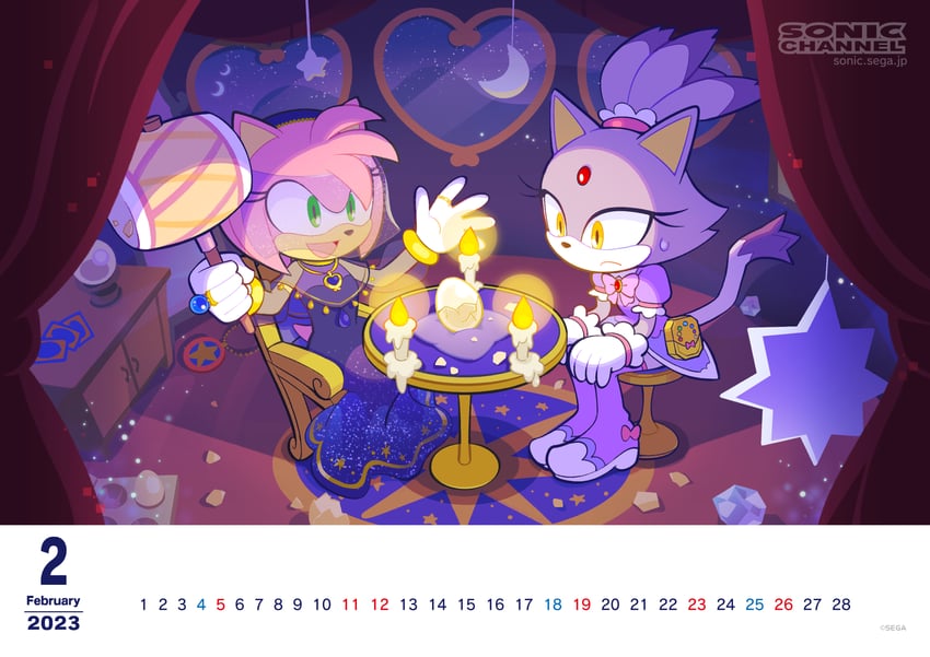 amy rose and blaze the cat (sonic and 1 more) drawn by hayane_tomoko