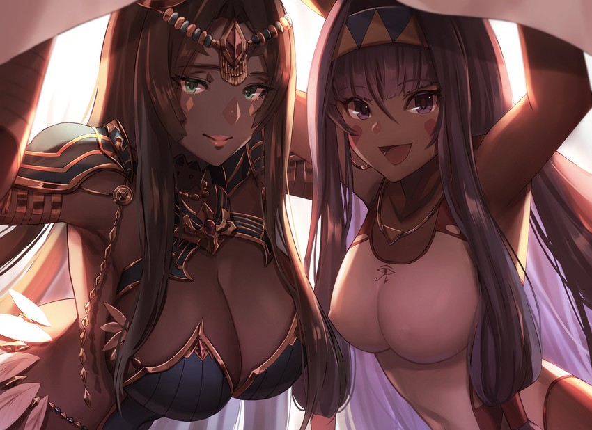 nitocris and scheherazade (fate and 1 more) drawn by dolce_(dolsuke)