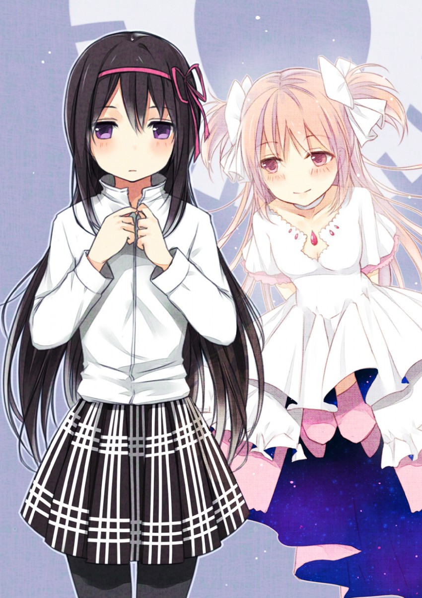akemi homura, kaname madoka, and ultimate madoka (mahou shoujo madoka magica) drawn by jing_hu