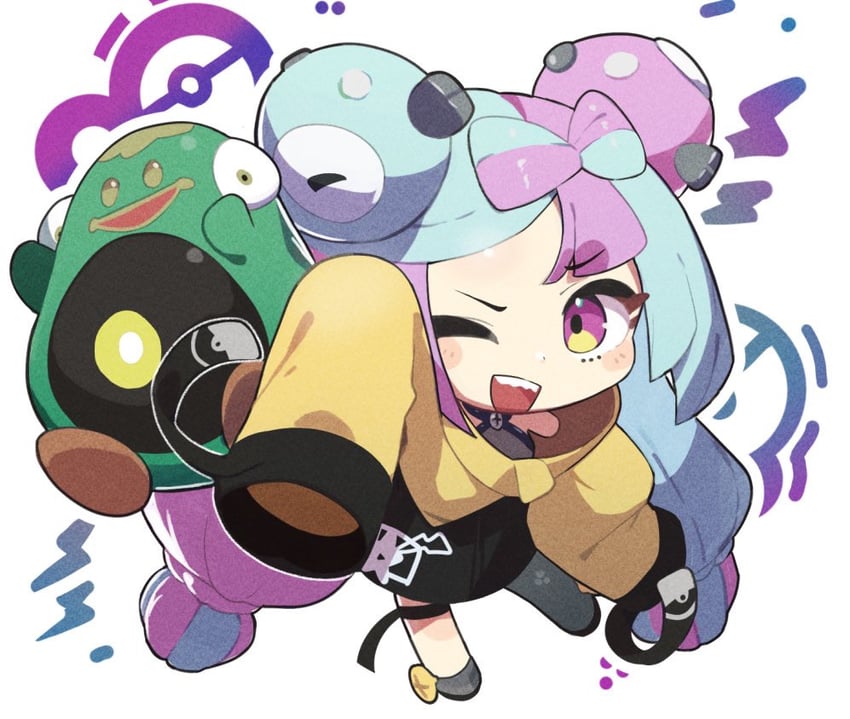 iono and bellibolt (pokemon and 1 more) drawn by tatedano_kabae