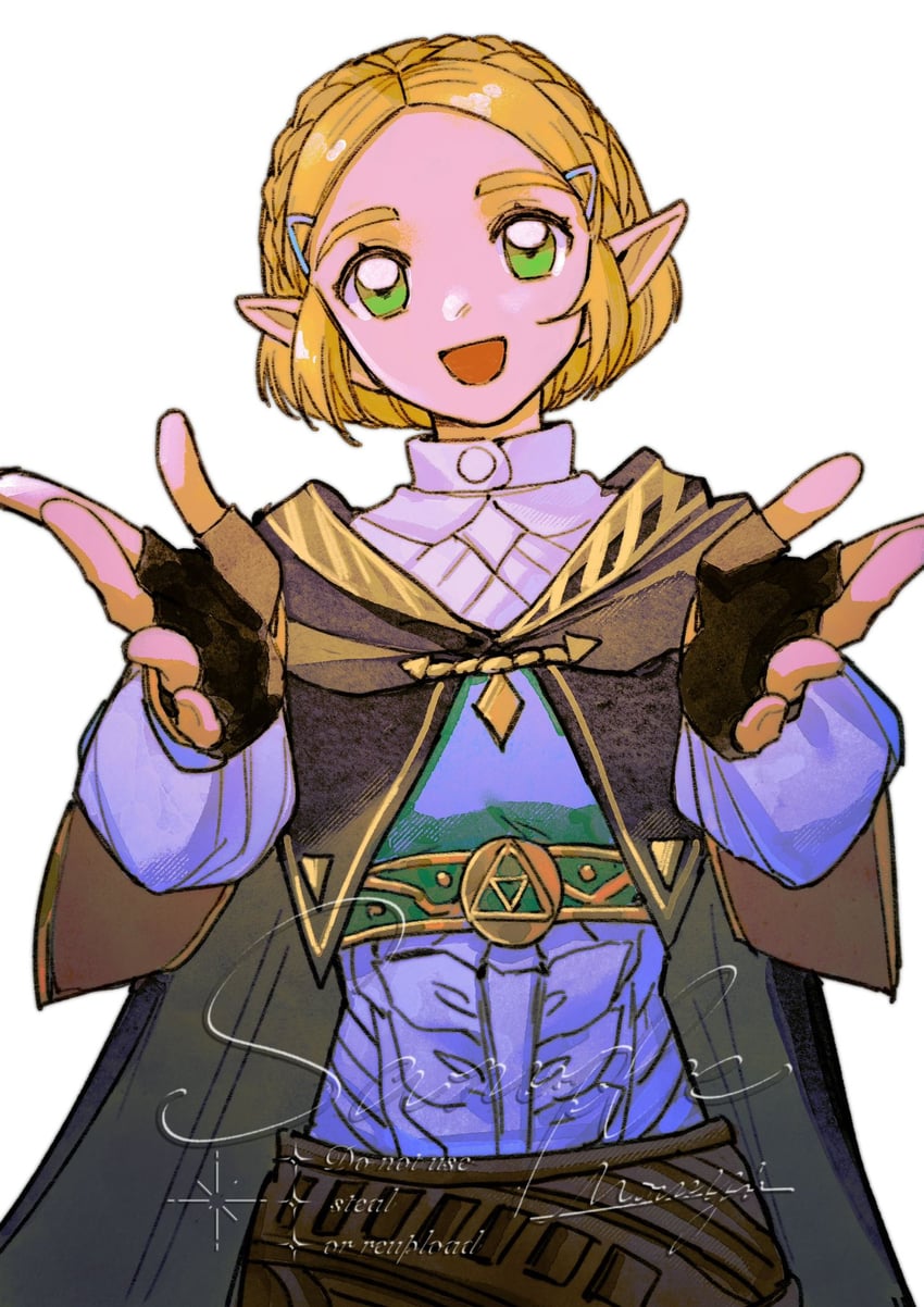 princess zelda (the legend of zelda and 1 more) drawn by mouyi