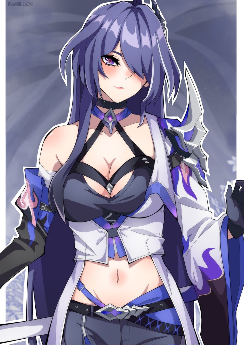acheron (honkai and 1 more) drawn by remi_(ramiillion)