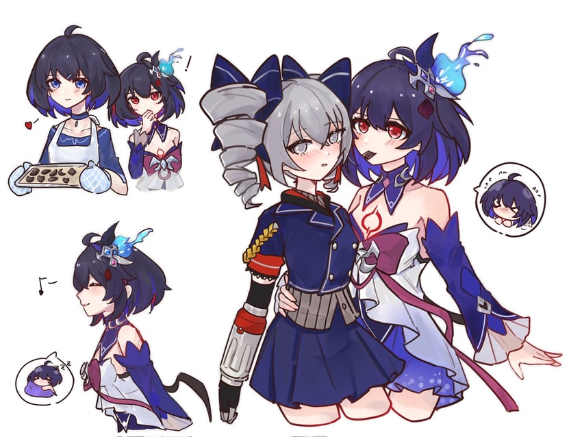 bronya zaychik, seele vollerei, and seele (honkai and 1 more) drawn by sang_yuchen
