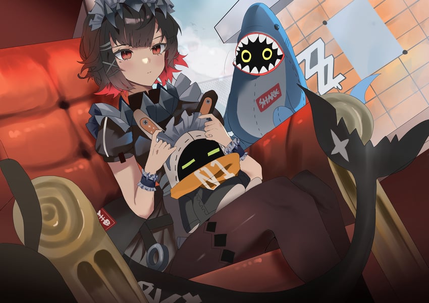 ellen joe, eous, and sharkboo (zenless zone zero) drawn by andreanochandr1