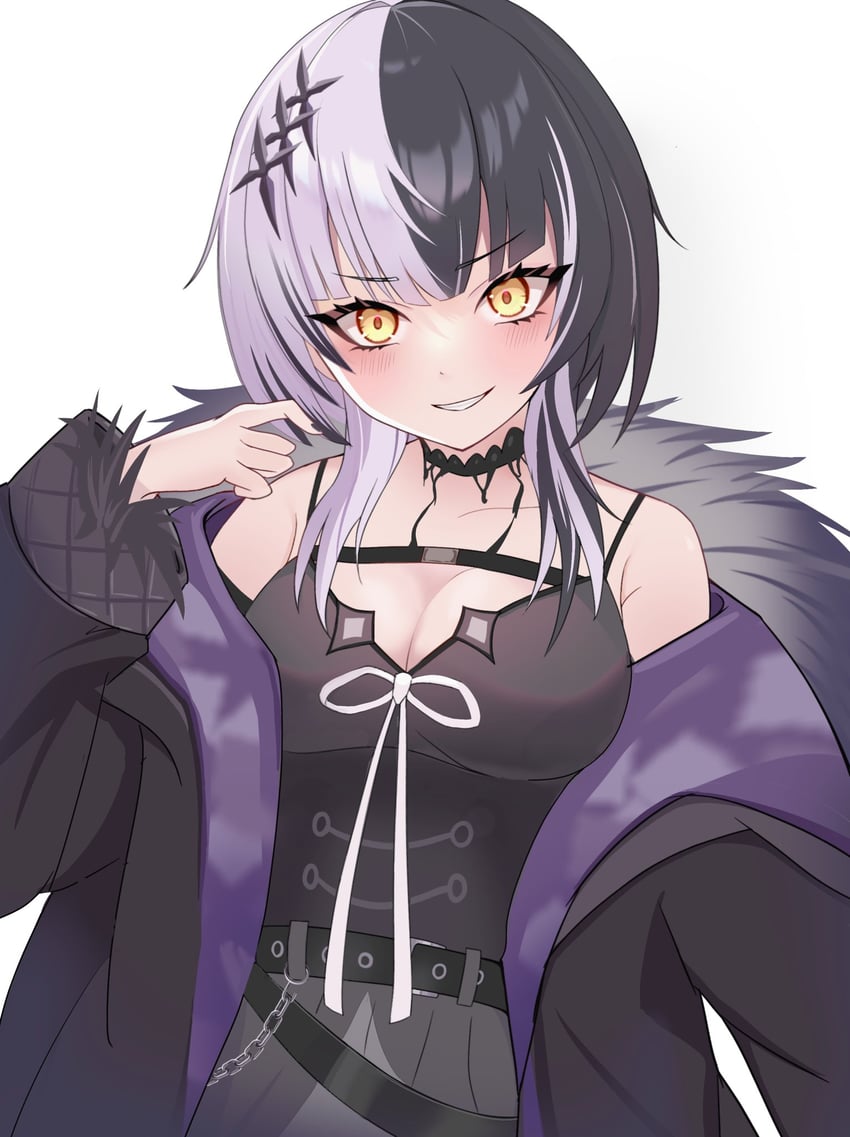 shiori novella (hololive and 1 more) drawn by fawny