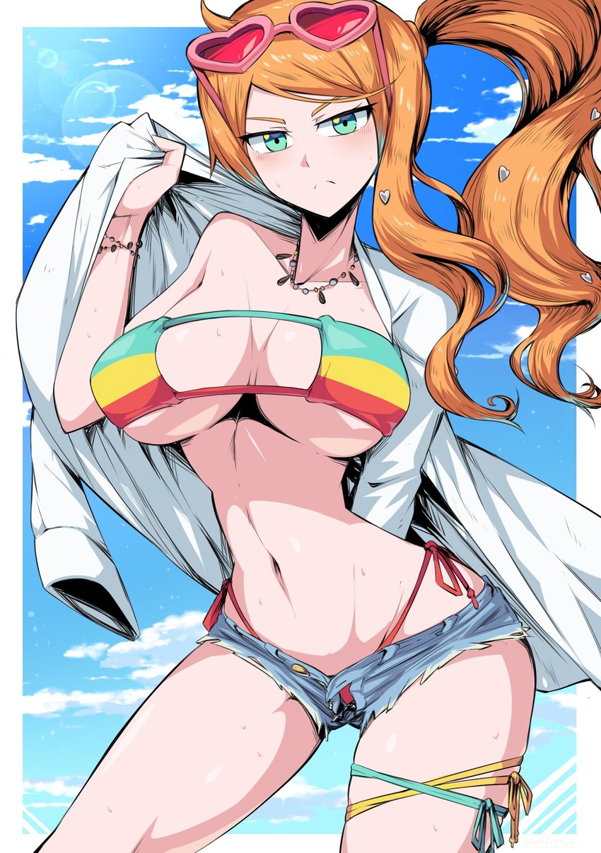 sonia (pokemon and 2 more) drawn by shimure_(460)