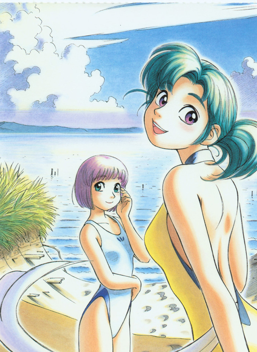 hatsuseno alpha and takatsu kokone (yokohama kaidashi kikou) drawn by ashinano_hitoshi