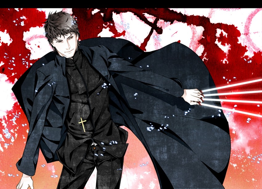 kotomine kirei (fate and 1 more) drawn by haruhikohiko