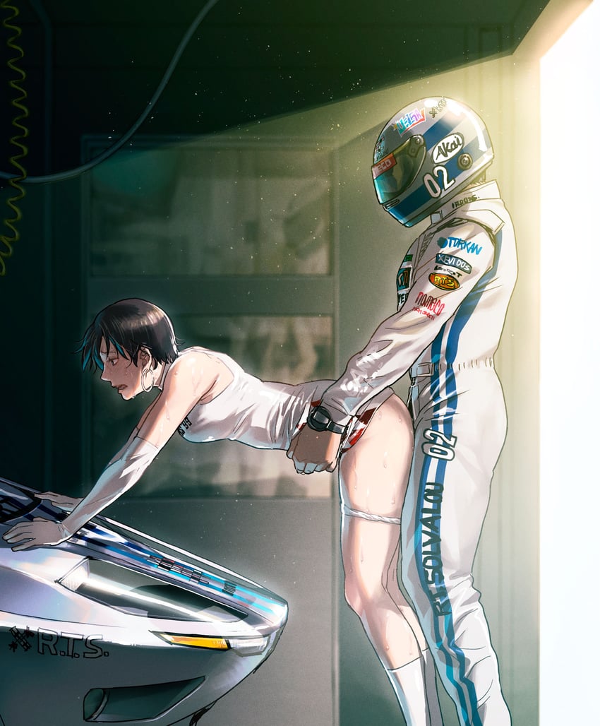 nagase reiko (ridge racer and 1 more) drawn by azasuke