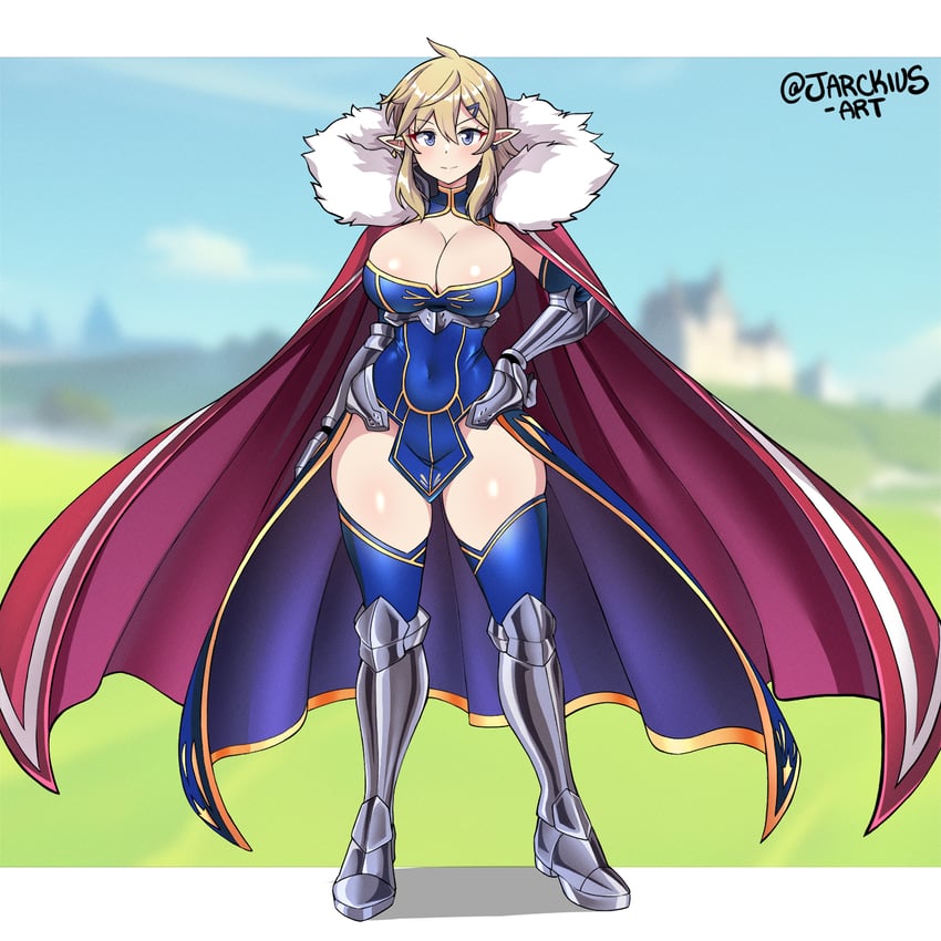 artoria pendragon and link (fate and 4 more) drawn by jarckius