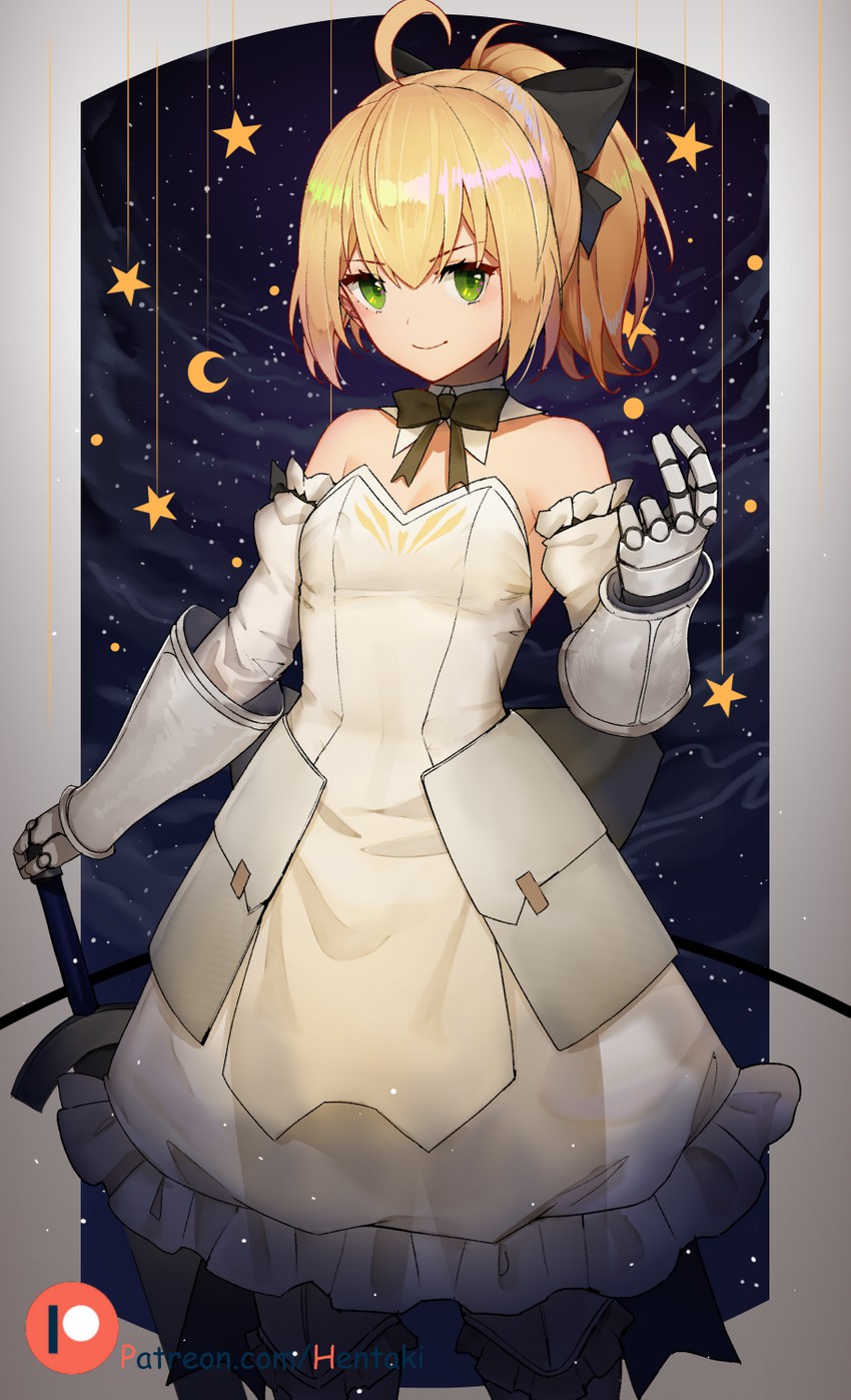 artoria pendragon and saber lily (fate and 1 more) drawn by hentaki