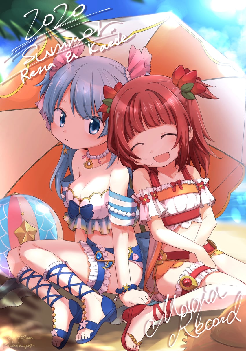 minami rena and akino kaede (mahou shoujo madoka magica and 1 more) drawn by itou_(ankocha-mgmg)