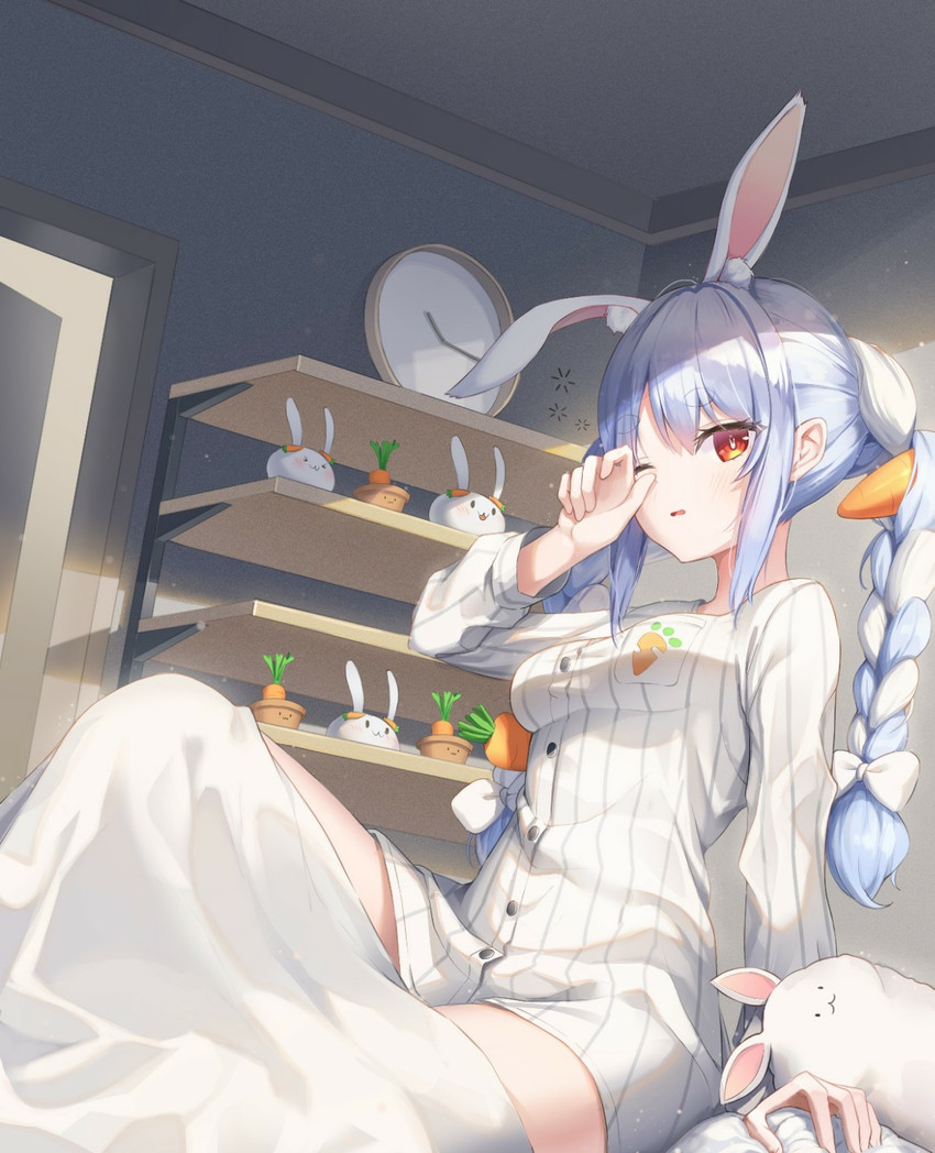 usada pekora and pekomon (hololive) drawn by kira_(kira78718520)