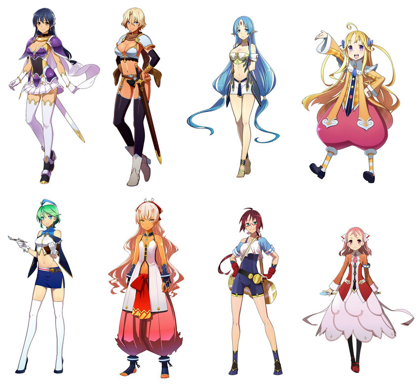 mizuhara hazuki, serena phraze, claire kalar, shuri seihajuu nagasaki, sakuya, and 3 more (toushin toshi and 2 more) drawn by syakap