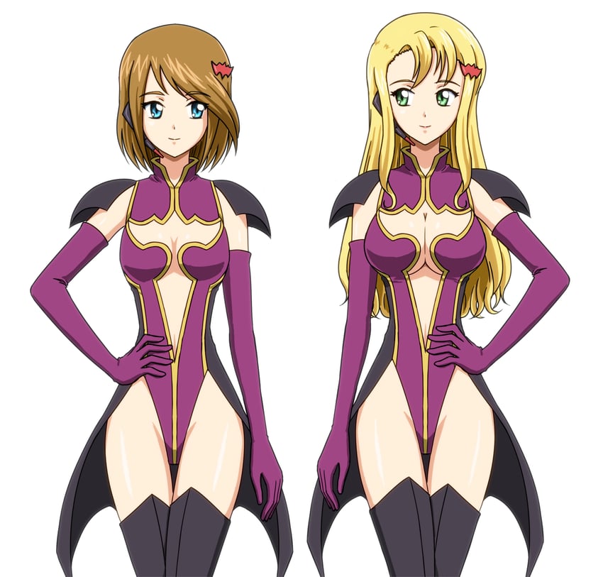marika soresi and liliana vergamon (code geass) drawn by uechan94