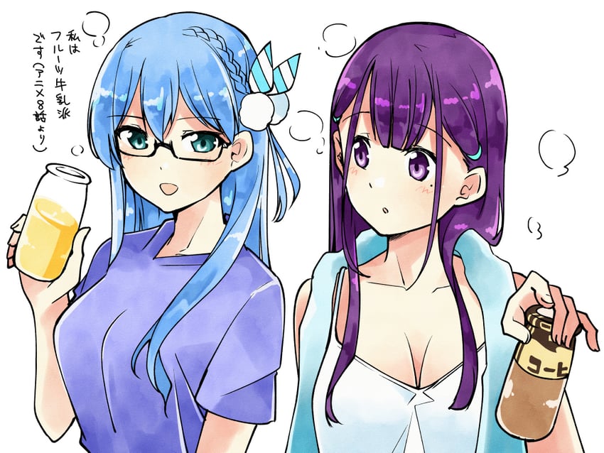 maruyama akane and ichinose hotaru (22/7) drawn by trefle_r
