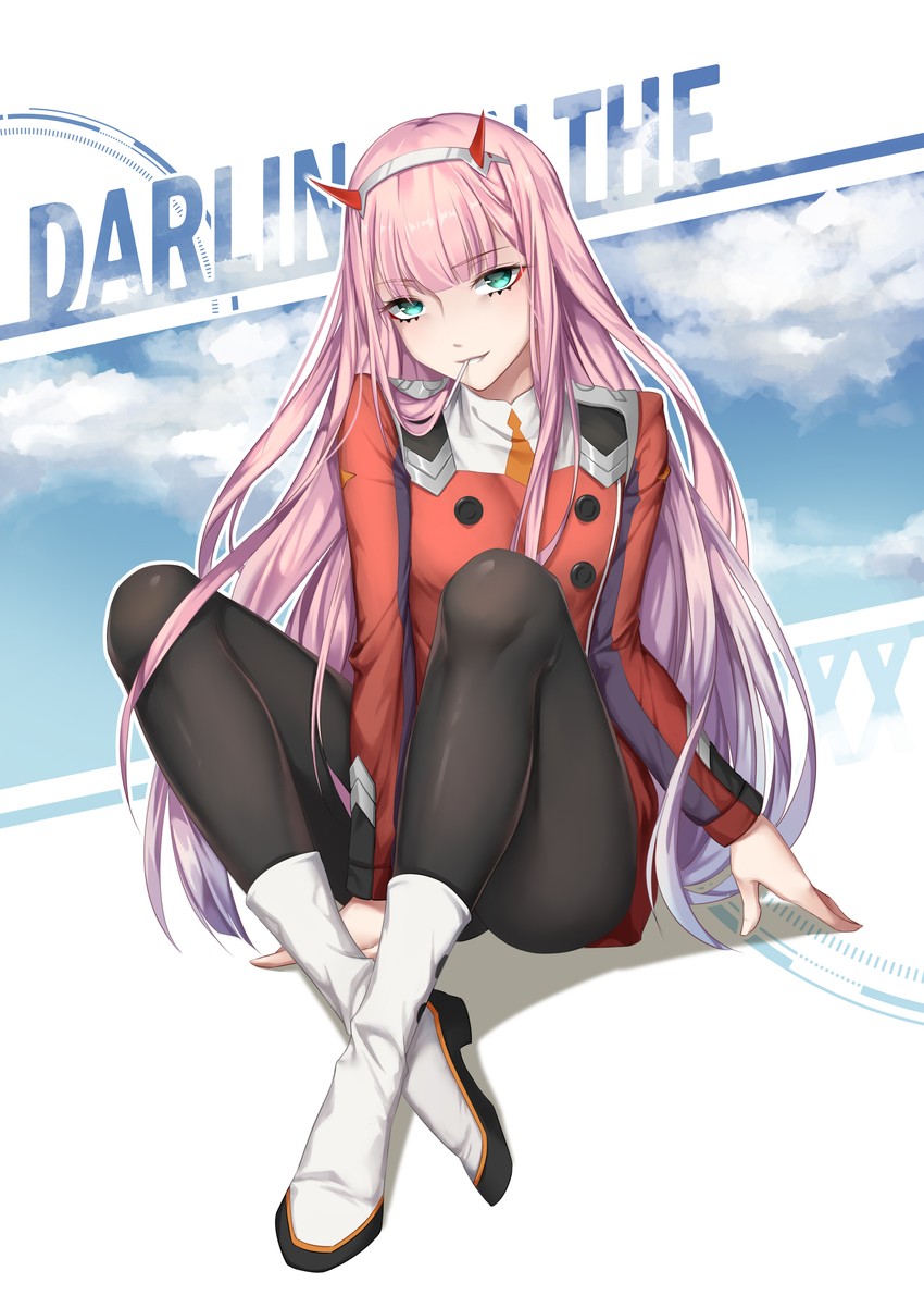 zero two (darling in the franxx) drawn by ajio_(pixiv7718798)