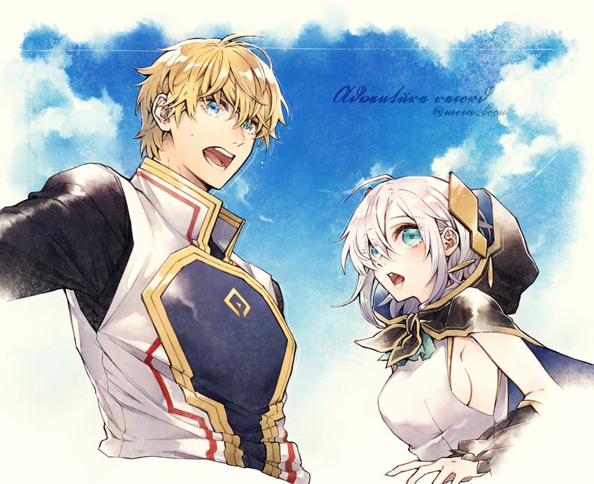 ars almal and ex albio (nijisanji) drawn by moca_soon