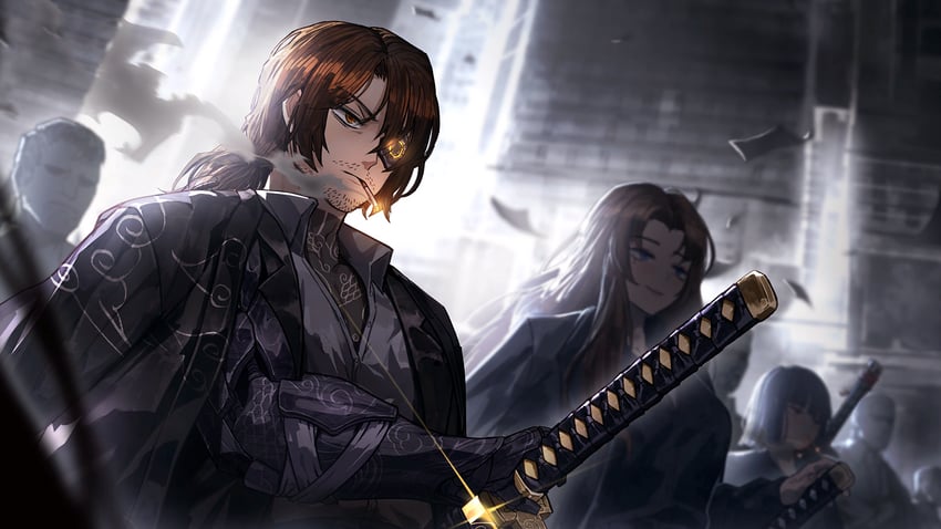ryoshu, gregor, and rodion (project moon and 1 more) drawn by nai_ga