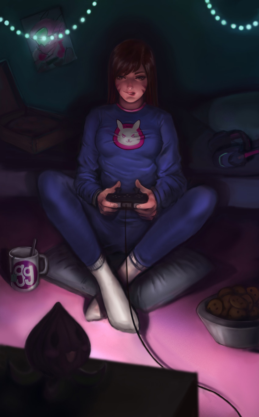 d.va and pachimari (overwatch and 1 more) drawn by anastasia_mitasova