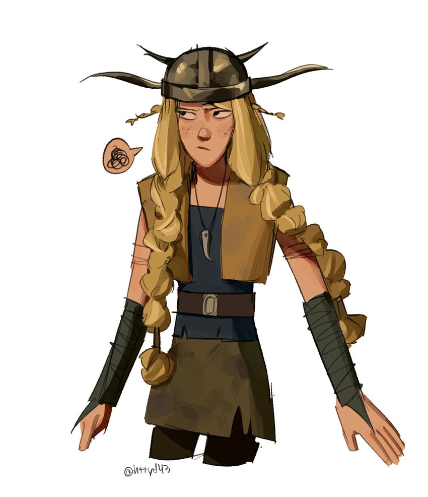 ruffnut thorston (how to train your dragon) drawn by httyd43